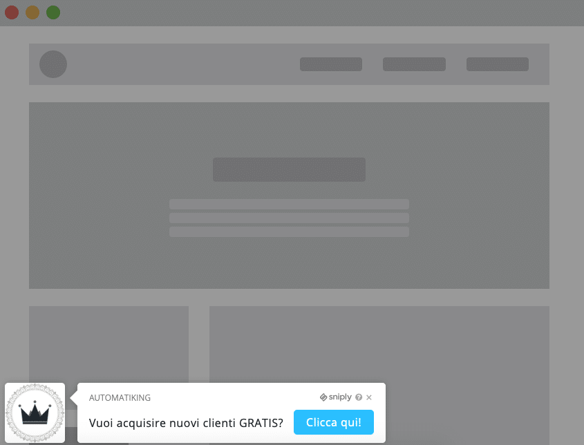 aumentare traffico sito con Sniply